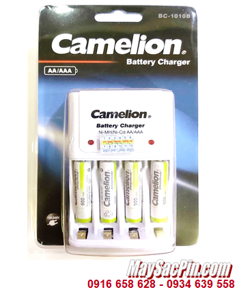 Camelion BC-1010B _Bộ sạc pin BC-1010B kèm 4 pin sạc Camelion NH-AAA900ARBP2 (AAA900mAh 1.2v)